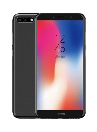 اشتري هاتف (Y6 (2018 ثنائي الشريحة لون أسود بذاكرة 16 جيجابايت يدعم تقنية الجيل الرابع LTE في الامارات