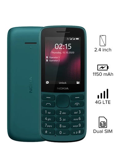 Buy 215 Dual SIM Cyan 64MB RAM 128MB 4G LTE - Middle East Version in Egypt
