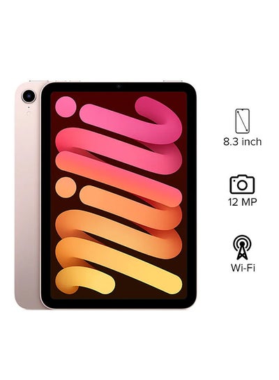 Buy iPad Mini 2021 (6th Generation) 8.3-Inch, 64GB, WiFi, Pink With Facetime - International Version in Saudi Arabia