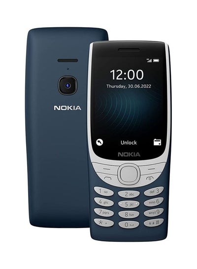 اشتري هاتف 8210 ثنائي الشريحة بذاكرة رام سعة 48 ميجابايت وذاكرة داخلية سعة 128 ميجابايت ويدعم تقنية 4G بلون أزرق - إصدار الشرق الأوسط في السعودية