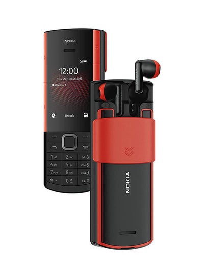 اشتري هاتف 5710 إكس إيه ثنائي الشريحة أسود/أحمر بذاكرة رام سعة 48 ميجابايت وذاكرة روم سعة 128 ميجابايت يدعم تقنية 4G - إصدار الشرق الأوسط في السعودية