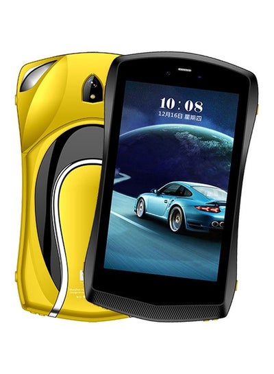 Buy 7-Inch Car Shape Android Kids Tablet Single SIM Yellow 4GB RAM 128GB 5G-LTE in UAE