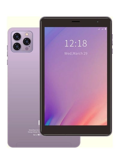 Buy CM813 Pro Android Smart Tablet With 8 Inch 6GB RAM 256GB 5G Bluetooth Wifi Zoom Supported With Protective Case Cover Purple in Saudi Arabia