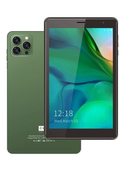 اشتري تابلت CM813 Pro Android الذكي بشاشة 8 بوصة وذاكرة وصول عشوائي 6 جيجابايت وذاكرة تخزين داخلية 256 جيجابايت وتقنية 5G وبلوتوث وواي فاي ومزود بغطاء حماية أخضر في الامارات