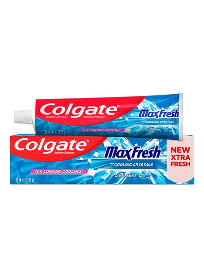 Buy Max Fresh Cooling Crystals Cool Mint Gel Toothpaste White 100ml in Saudi Arabia