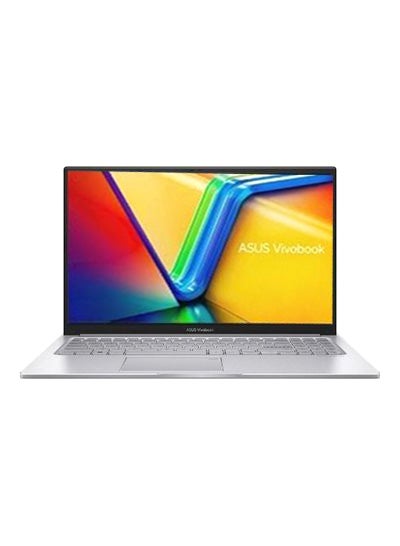 اشتري X1504ZA-NJ245W Laptop With 15.6-inch FHD Display, Core i3-1215U Processor/4GB RAM/256GB SSD/Windows 11/Graphic Card English/Arabic Silver في السعودية