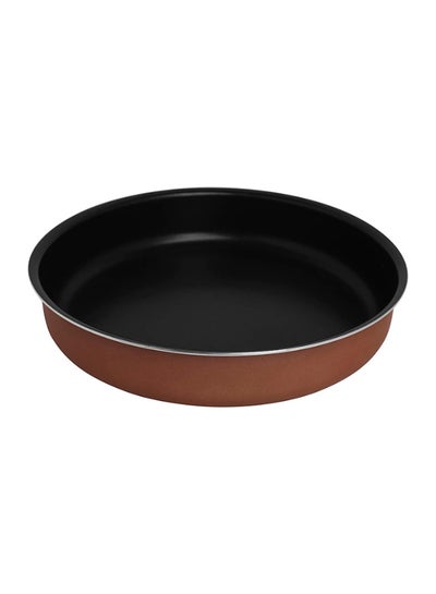 Buy Aluminium Round Tray Brown/Black 38cm in Saudi Arabia