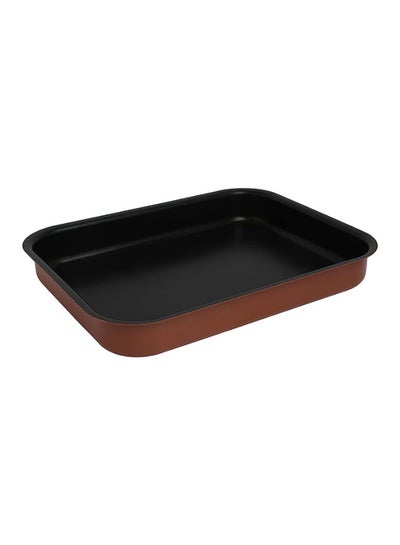 Buy Aluminium Roasting Pan Black/Brown 41x29cm in Saudi Arabia