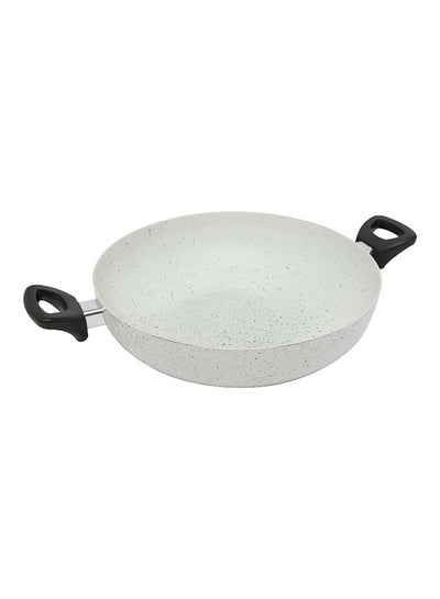 Buy Aluminium Wok Pan Beige/Black 24cm in Saudi Arabia