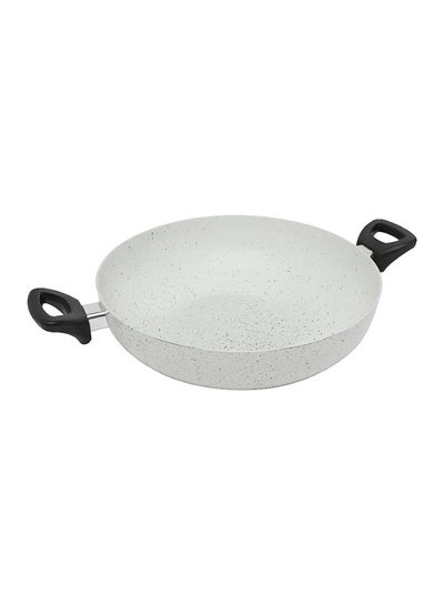 Buy Aluminium Wok Pan Beige/Black 20cm in Saudi Arabia