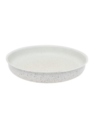 Buy Aluminium Round Tray Beige 32cm in Saudi Arabia