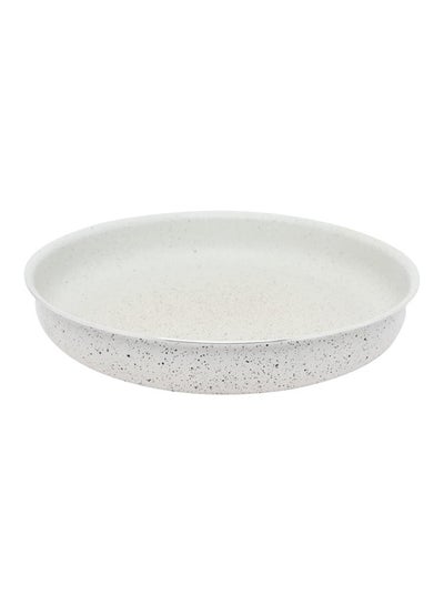 Buy Aluminium Round Tray Beige 30cm in Saudi Arabia