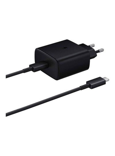 Buy Samsung Travel Adapter 45W Super Fast Charging USB Type-C to Type-C Cable 1.8m - Black in Egypt