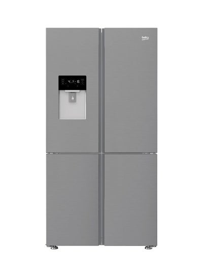 Buy Free Standing 4 Door, French Refrigerartor ,624Liter 200 W GNE794DX Titanium Inox in UAE