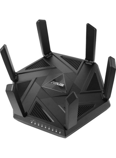 Buy RT-AXE7800 Tri-band WiFi 6E Extendable Router, 6GHz Band, 2.5G Port, Subscription-free Network Security, Instant Guard, Advanced Parental Control, Built-in VPN, AiMesh Compatible, Smart Home Black in UAE