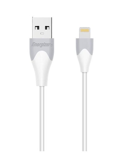Buy Cable Lightning Bicolor 1.2M White in Saudi Arabia