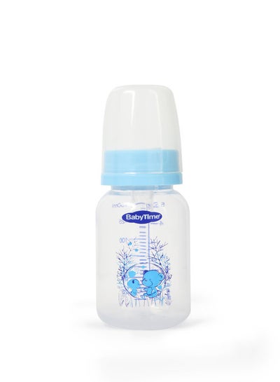 Buy Classic Feeding Bottle 150ml Silicone Nipple blue elephant in Egypt