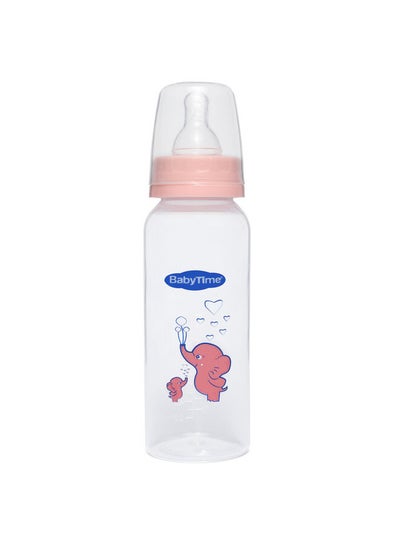 Buy Classic Feeding Bottle 250ml Silicone Nipple pink sheep in Egypt