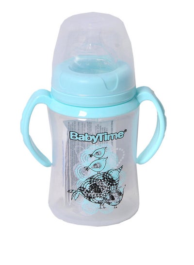 Buy Wide Neck Bottle With Handle 250ml baby blue bird in Egypt