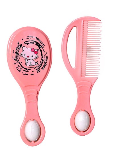 Buy Brush and Comb Set pink cat in Egypt