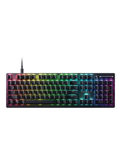 اشتري Razer DeathStalker V2 Gaming Keyboard: Low-Profile Optical Switches - Linear Red - Ultra-Durable Coated Keycaps - Durable Aluminum Top Plate - Multi-Function Roller - Media Button - Chroma RGB - Black في الامارات