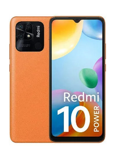 اشتري Redmi 10 Power Dual Sim Sporty Orange 8GB RAM 128GB 4G - Indian Version في الامارات