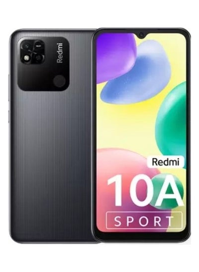 Buy Redmi 10A Sport  Dual Sim Charcoal Black  6GB RAM 128GB 4G - International Version in UAE