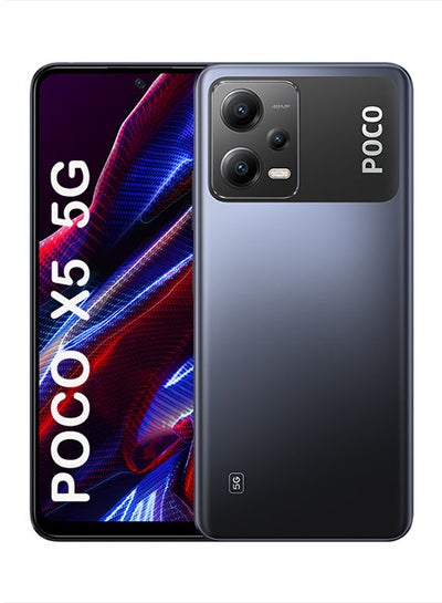 اشتري Poco X5 ثنائي الشريحة، أسود، 8 جيجابايت رام، 256 جيجابايت، 5G، الإصدار الدولي في الامارات