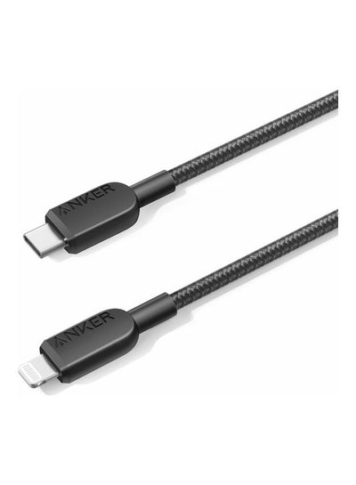 اشتري USB C to Lightning Cable, 310 USB-C to Lightning Braided Cable(3ft, Black), MFi Certified, Fast Charging Cable for iPhone 14 Plus 14 14 Pro Max 13 13 Pro iPhone 12 (Charger Not Included) Phantom Black في السعودية