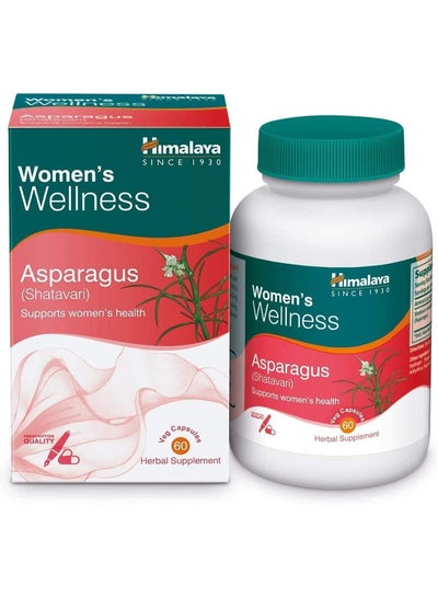 Buy Herbals Asparagus (Shatavari), Supports Women's Health, Promotes Healthy Lactation, Herbal 60 Veggie Capsule in UAE