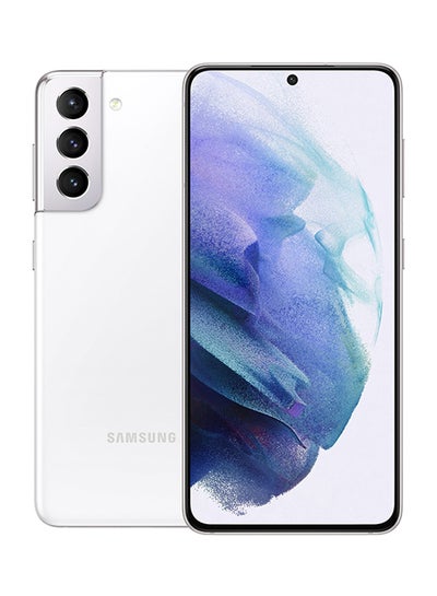 اشتري هاتف Galaxy S21 ثنائي الشريحة بلون أبيض فانتوم وذاكرة وصول عشوائي (RAM) سعة 8 جيجابايت وذاكرة تخزين داخلية 256 جيجابايت ويدعم تقنية 5G - إصدار الشرق الأوسط في السعودية