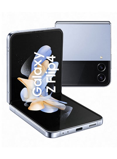 Buy Galaxy Z Flip 4 5G Single SIM + eSIM Blue 8GB RAM 256GB - Middle East Version in Saudi Arabia