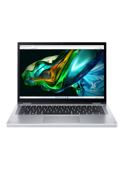 Buy Aspire 3 Spin 14 Convertible Notebook With 14-Inch Display, Intel N100 Quad Core Processor/4GB LPDDR5 RAM/128GB SSD/Intel UHD Graphics/Windows 11 English/Arabic Pure Silver in UAE