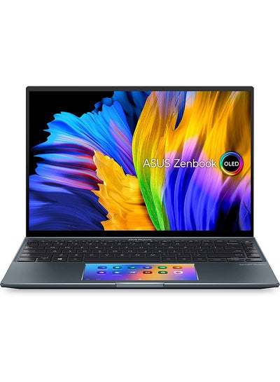 اشتري لاب توب زين بوك UX5400ZF-PB76T بشاشة 14 بوصة ، معالج كور i7 - 1260P / ذاكرة رام 16 جيجابايت / سعة تخزين1 تيرابايت إس إس دي / بطاقة رسومات انفيديا جى فورس ار تى اكس  2050 سعة 4 جيجابايت / نظام تشغيل ويندوز 11 اللغة الإنجليزية رمادى في السعودية