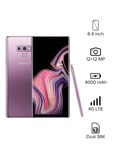 Buy Galaxy Note9 Dual SIM Lavender Purple 128GB 6GB RAM 4G LTE in UAE