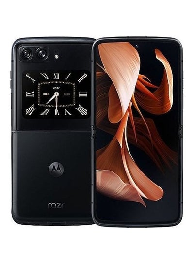 Buy Razr 2022 Dual Sim Satin Black 8GB RAM 256GB 5G - Middle East Version in UAE