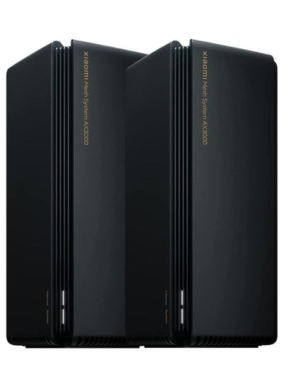 Buy Mesh System AX3000 Wi-Fi 6 Router (2-Pack) 160MHz, speed up to 2976Mbps Black in UAE