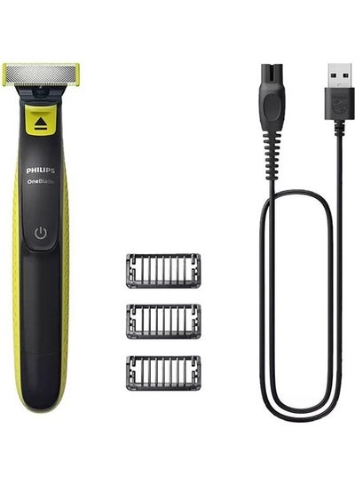 Buy One Blade Electric Shaver QP2724/10 Black & Lime in Saudi Arabia