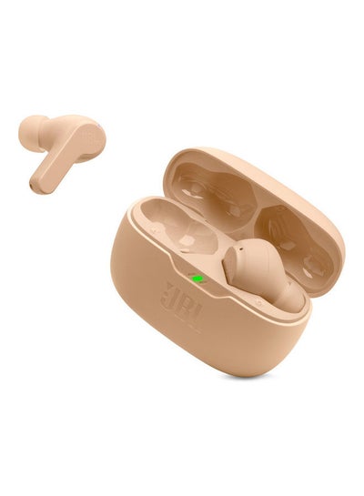 Buy Wave Beam True Wireless Earbuds, Deep Bass, High-Quality Audio, Comfort Fit, 32H Battery, Smart Ambient, TalkThru, Hands-Free + VoiceAware, Water And Dust Resistant Beige in UAE