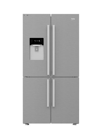 Buy 4 Doors Inverter Refrigerator - 565 Litres - Stainless Steel - Harvest Fresh Technology, Water Dispenser, Touch Digital Control Screen GNE134626ZXH Silver in Egypt