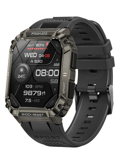 اشتري 400 mAh Smart Watch, Rugged Bluetooth 5.1 Fitness Tracker With 1.95” Tft Display, 12 Day Battery Life, 100 Watch Faces, 100 Sports Modes And Ip67 Water Resistance For Iphone 14,15, Galaxy S22, Xwatch-S19 Black في السعودية