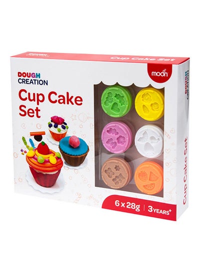 Buy Dough Creation Cup Cake Set  For 3 Years And Above DIY Clay Toys – 6 X 28 G in UAE