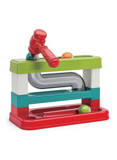اشتري Smash And Roll-Pound-A-Ball Toy Fine Motor Skills Developmental Hammer With Ball Baby Learning Fun Ramp Tower For Boys, Girls – 12M Plus في الامارات