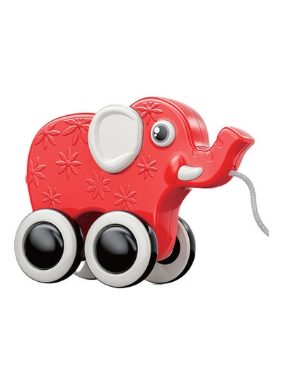 Buy Rolling Buddy Pull Along Montessori Stacking Learning Educational Toy For 9M And Above - Elephant in UAE
