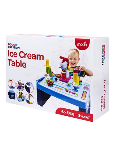 Buy Dough Creation Ice Cream Table  For 3 Years And Above DIY Clay Toys – 6 X 56 G in Saudi Arabia