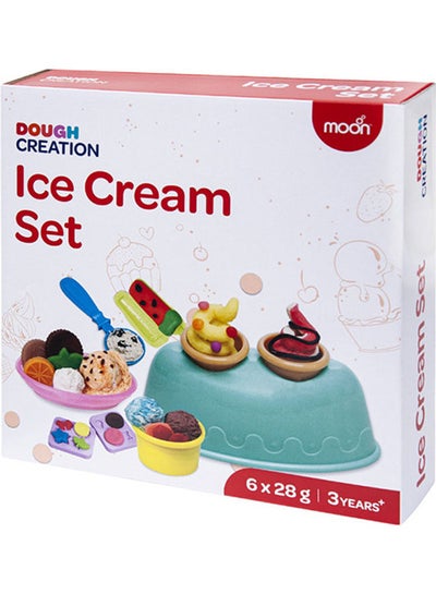 اشتري Dough Creation Ice Cream Set – 3+ Years DIY Clay Toy – 6 X 28 G في الامارات