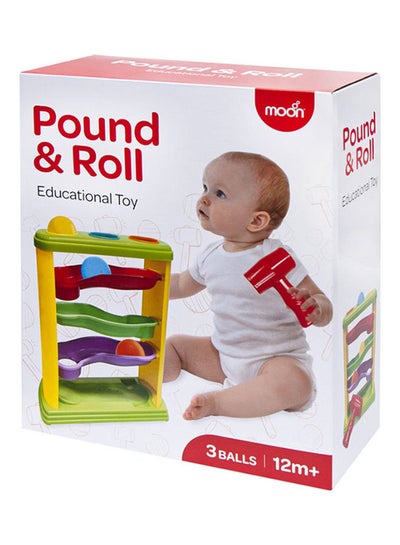 Buy Pound And Roll, Multicolor Early Education Gift For Toddlers in Saudi Arabia