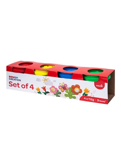 Buy Dough Creations Set Of 4 For 3 Years And Above Diy Clay in UAE