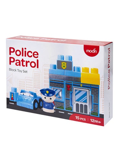 Buy Police Patrol, Set Of 15 Pcs, Creative Activity Toy Set Gift For 12M And Above Toddlers in UAE