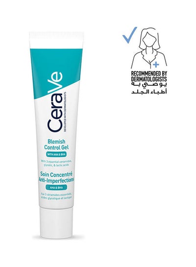 Buy Blemish Control Gel Facial Moisturiser For Acne & Blemishes with Glycolic Acid and Lactic Acid AHA/BHA 40ml in Egypt